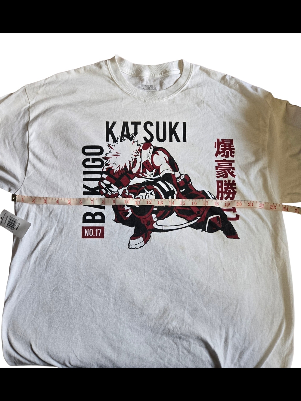 My Hero Academia Katsuki Bakugo Long Sleeve Shirt No.17 Anime Graphic Tee White - Picture 4 of 5
